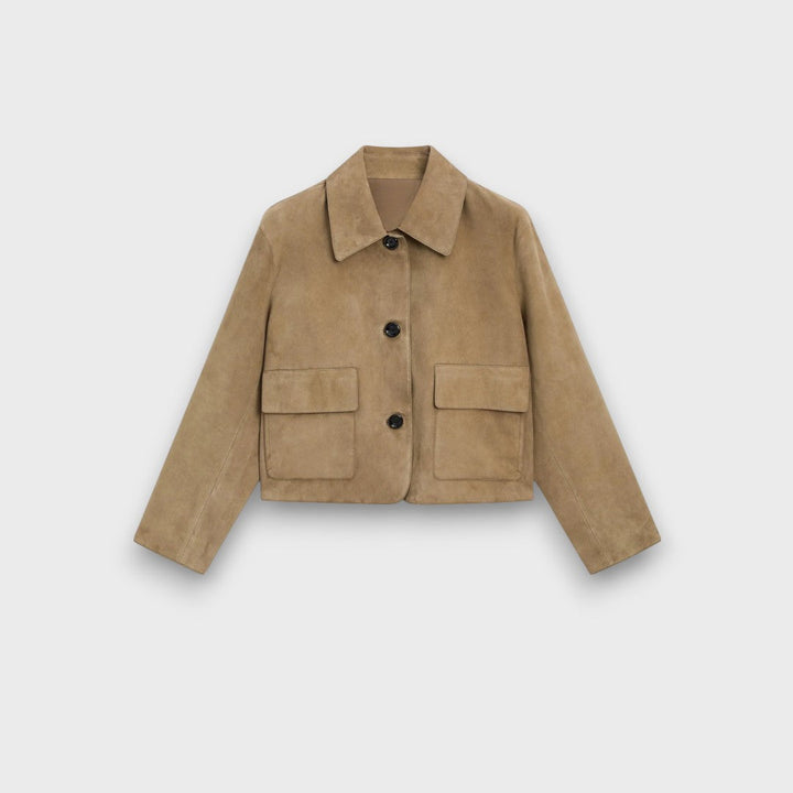 Naomi | Elegant Suede JacketWith Classic Cut