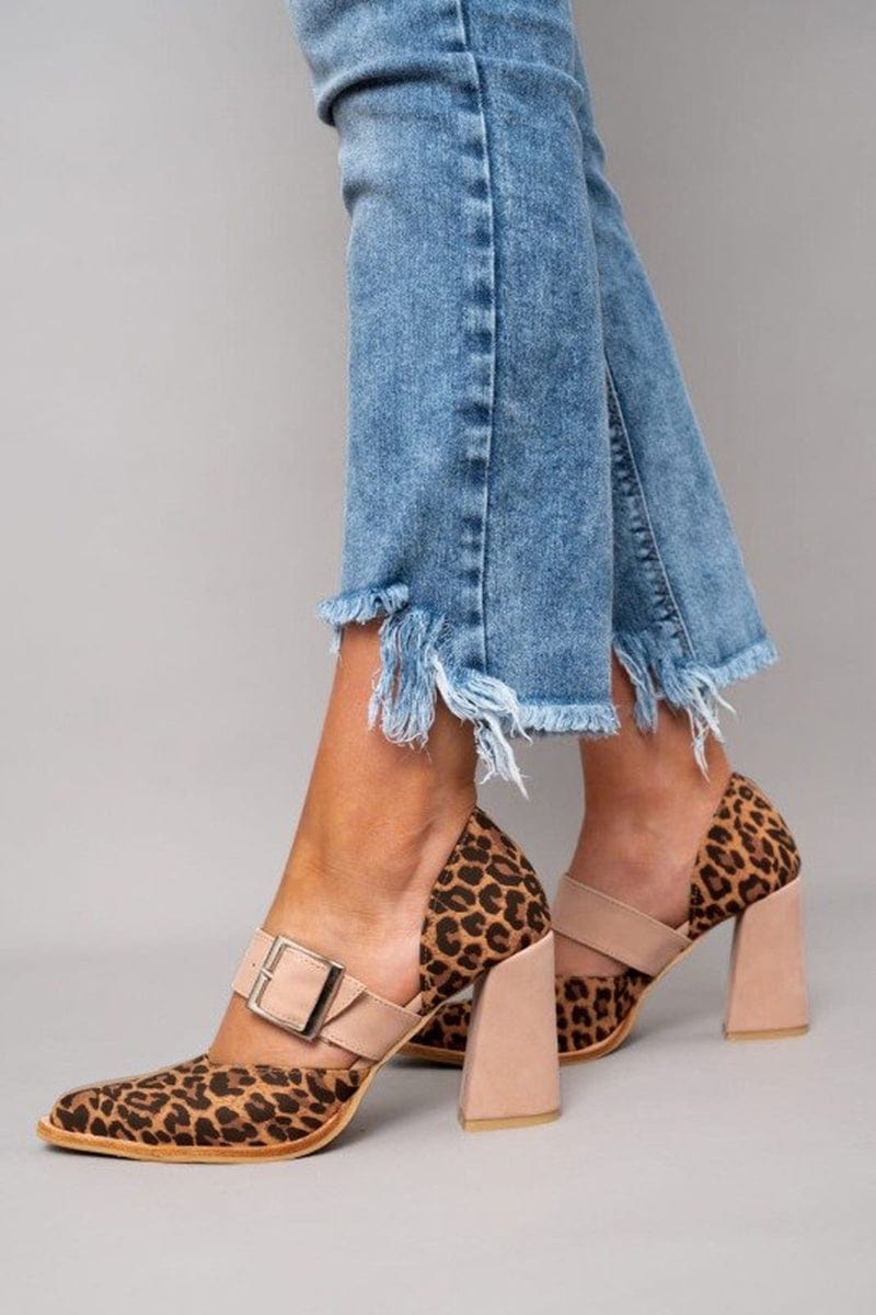 Emryla | Leopard Suede Heels