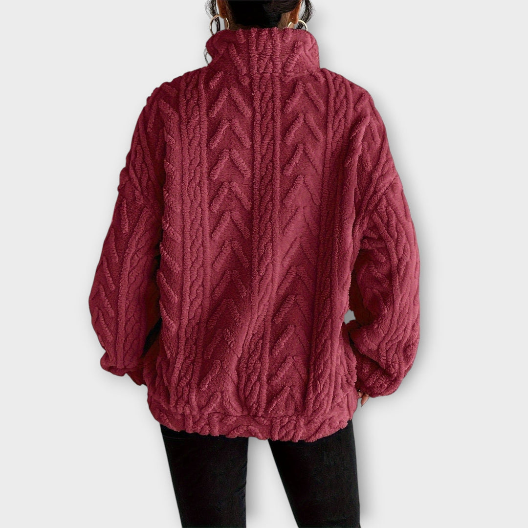 Eleanor™| Braided Zip-Up Pullover