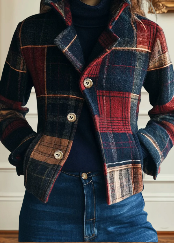NATALIE | TRADITIONAL PLAID COAT