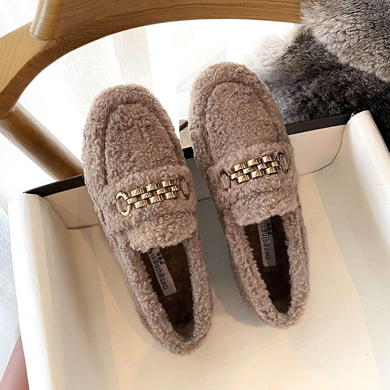 GLADYS| Ultra Comfortable Teddy Loafers