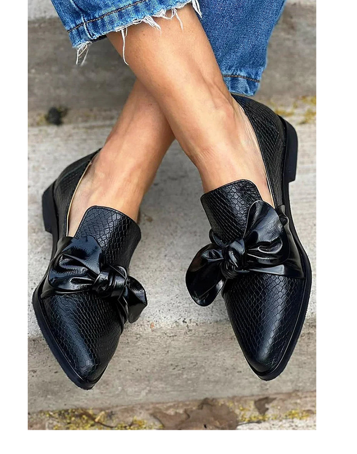 Sloane™ | Polished Bow Loafers