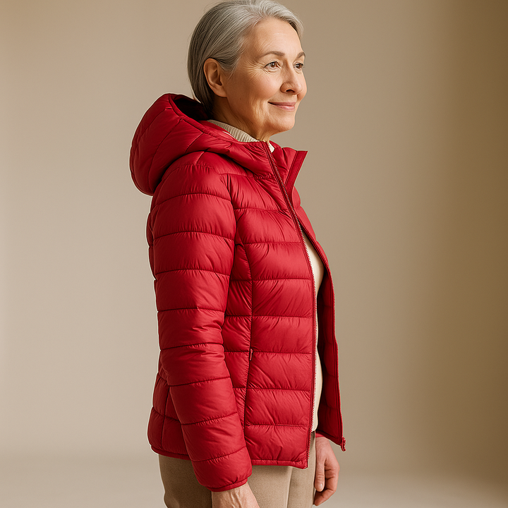 Ruth & Eleanor™ |  Hooded Puffer Jacket - Red