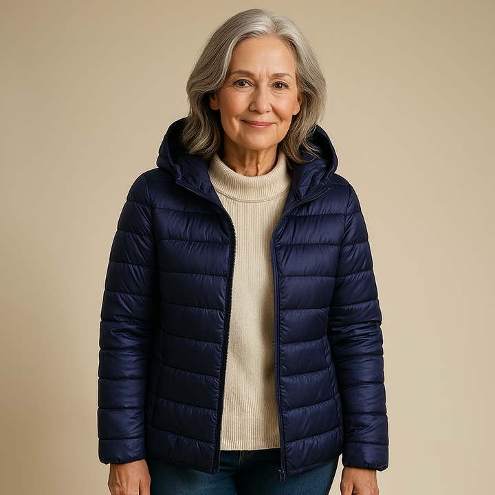 Ruth & Eleanor™ | Hooded Puffer Jacket - Dark Blue