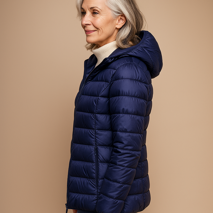 Ruth & Eleanor™ | Hooded Puffer Jacket - Dark Blue