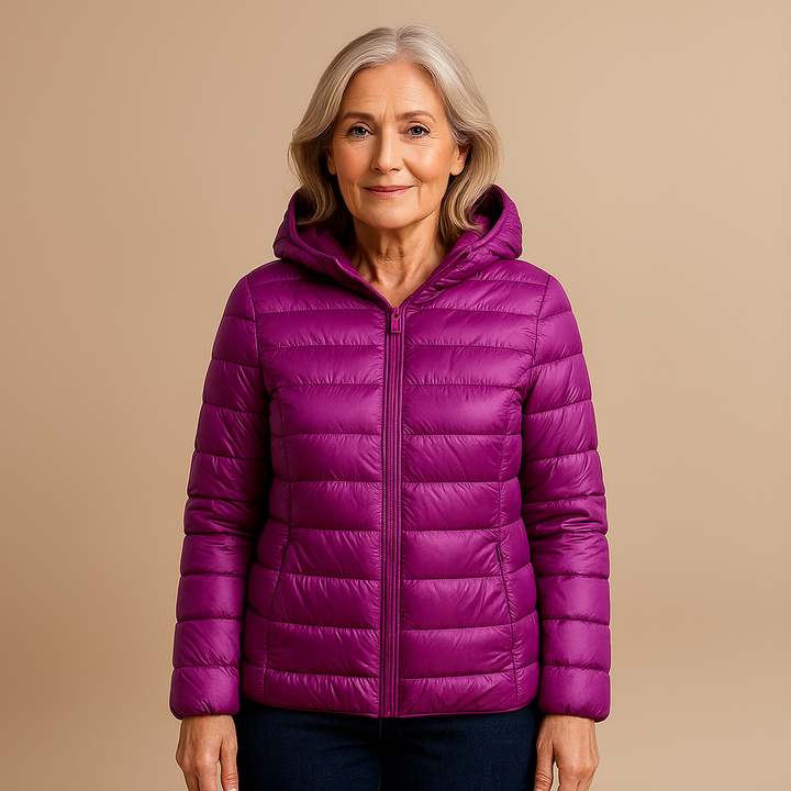 Ruth & Eleanor™ | Hooded Puffer Jacket - Purple