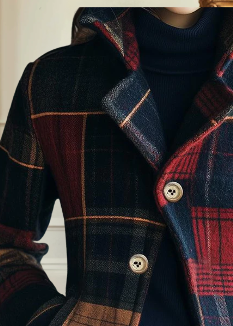 NATALIE | TRADITIONAL PLAID COAT
