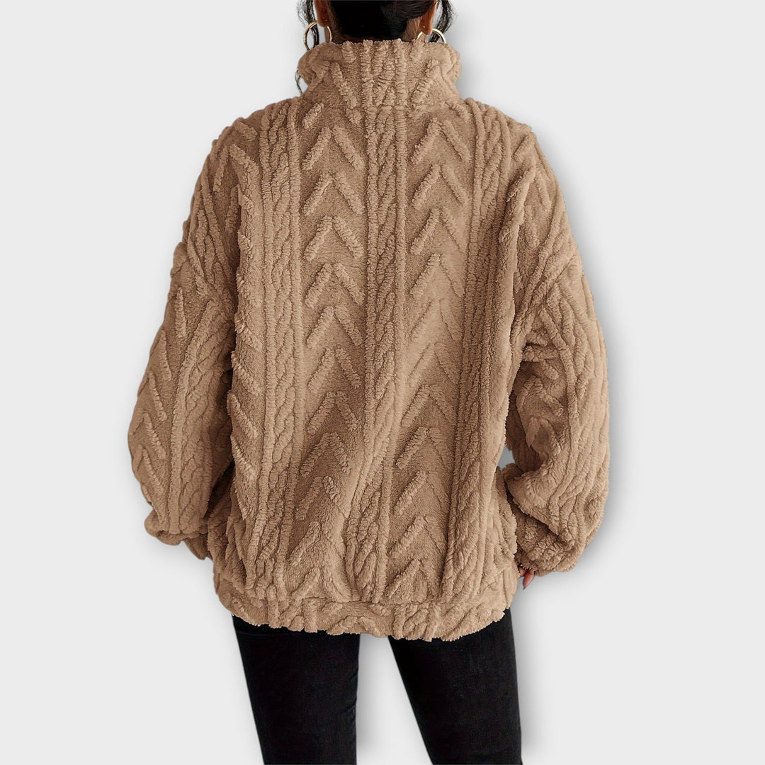 Eleanor™| Braided Zip-Up Pullover