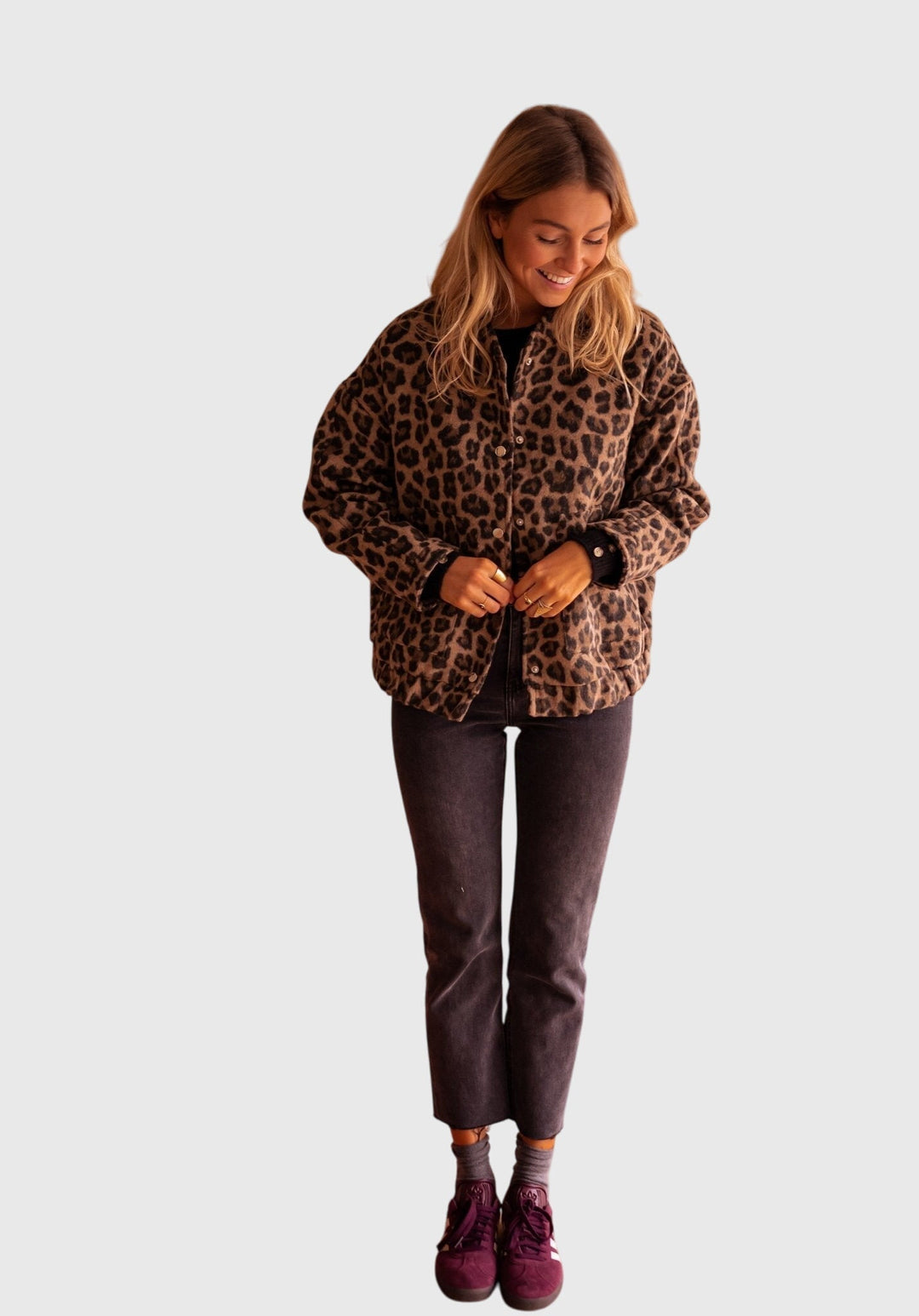 Leonora | Chic Leopard Print Jacket