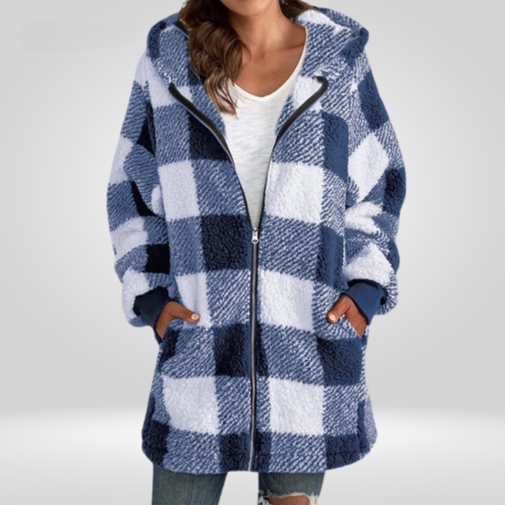 Ardia - Plaid Zip-Up Jacket
