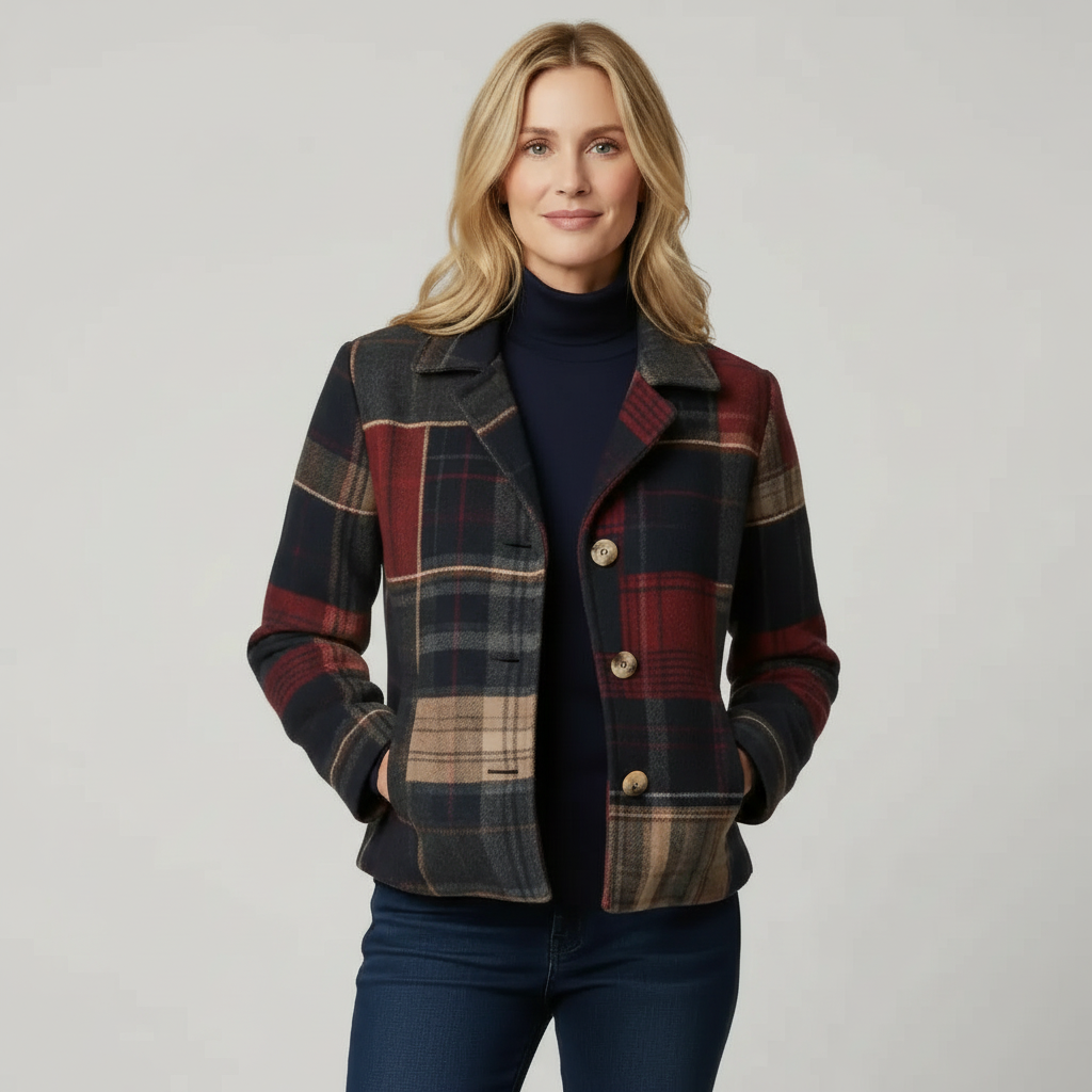 NATALIE | TRADITIONAL PLAID COAT