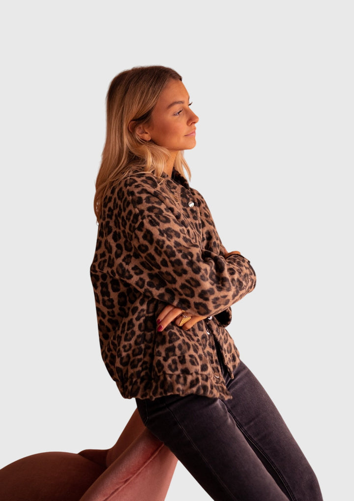Leonora | Chic Leopard Print Jacket