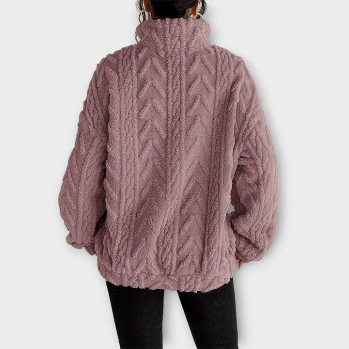 Eleanor™| Braided Zip-Up Pullover