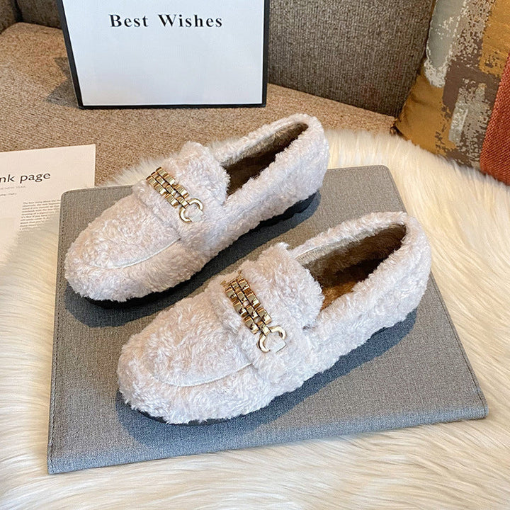 GLADYS| Ultra Comfortable Teddy Loafers