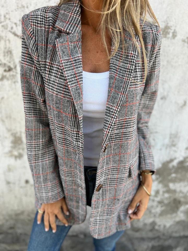 Mara - Timeless Plaid Jacket