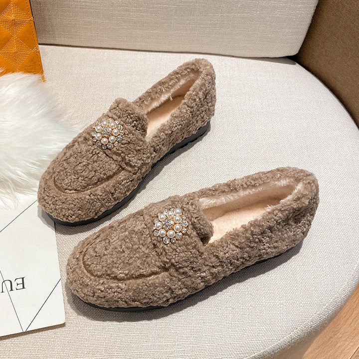 KATY | Ultra Comfortable Teddy Loafers