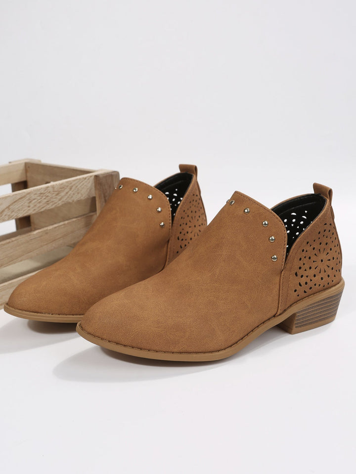 Talyse | Low Cut Perforated Ankle Boot