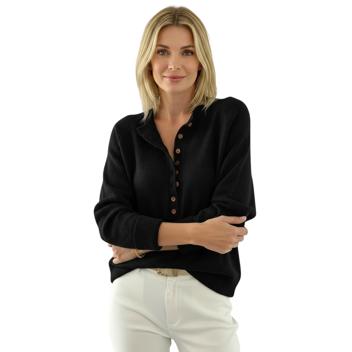 Eleanor™ | Cozy Button-Up Knit Pullover