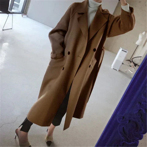 Adela | Elegant Long Overcoat