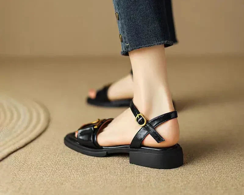 Amara | Buckled Flat Sandals™
