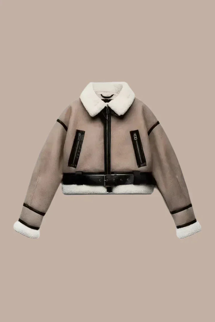 Kaiva - Sleek Shearling Jacket