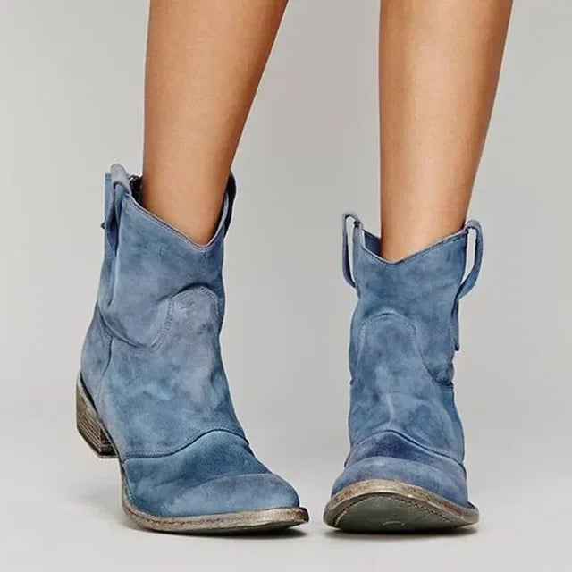 Tessa™ | Vintage-Inspired Western Ankle Boots
