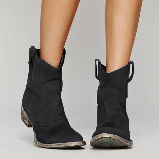Tessa™ | Vintage-Inspired Western Ankle Boots