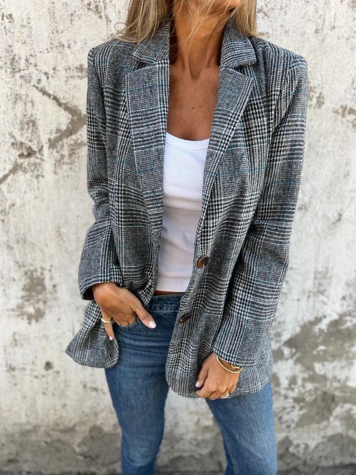 Mara - Timeless Plaid Jacket
