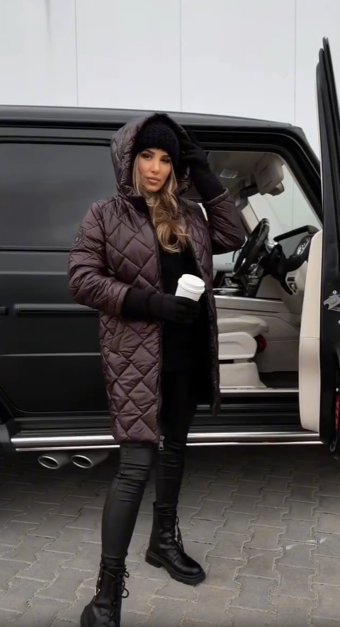 Averlia - Quilted Hooded Coat