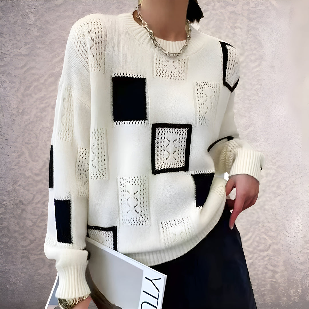 Eleanor™ | Women's Geometric Knitted Sweater