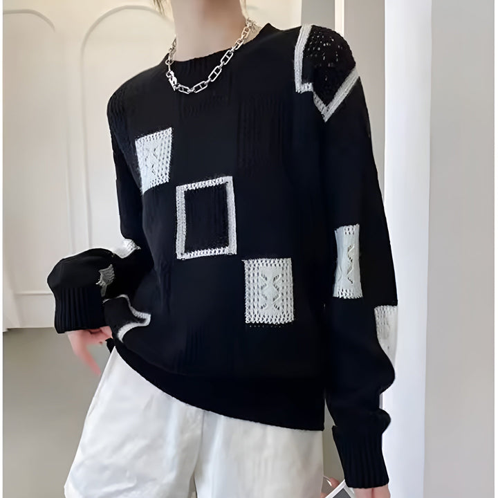 Eleanor™ | Women's Geometric Knitted Sweater