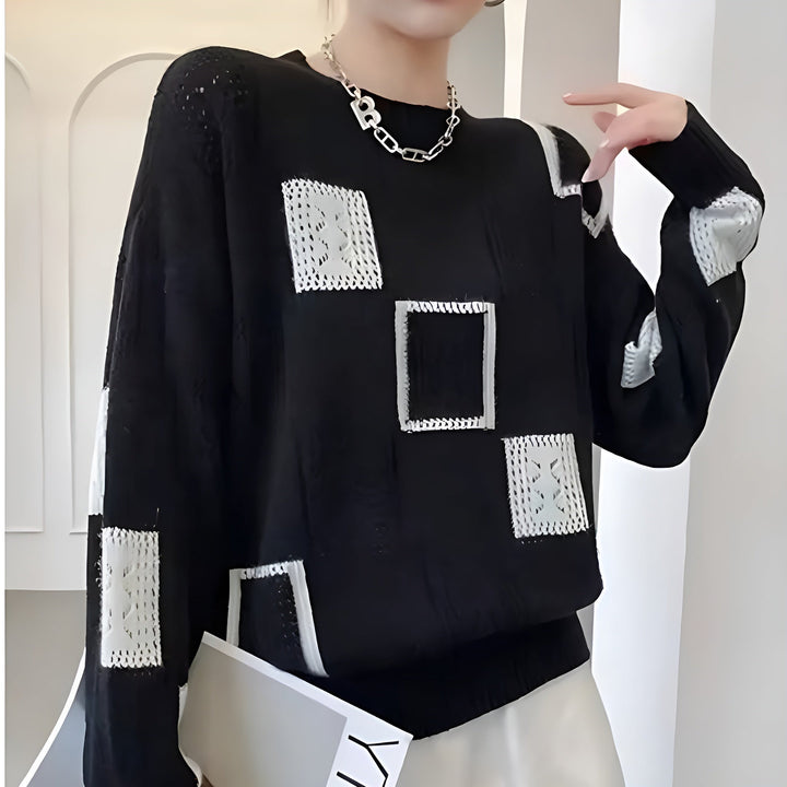 Eleanor™ | Women's Geometric Knitted Sweater