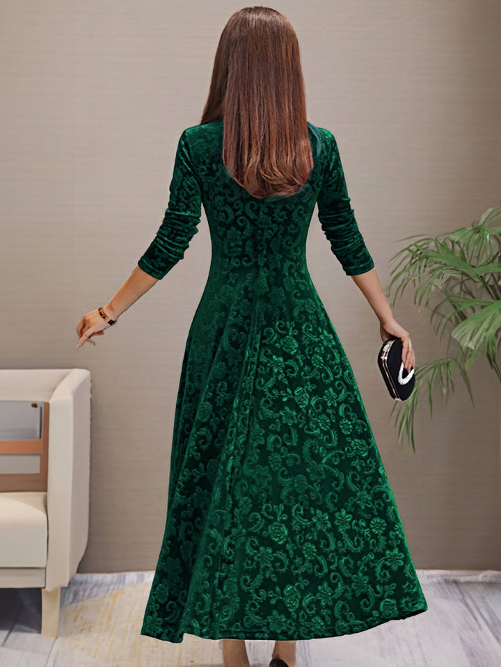 Nancy | Holiday Velvet Elegance Dress