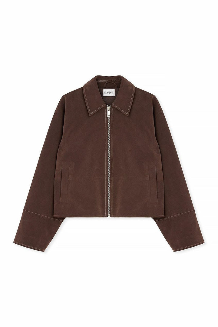 Valira |  Faux Suede Zip Jacket
