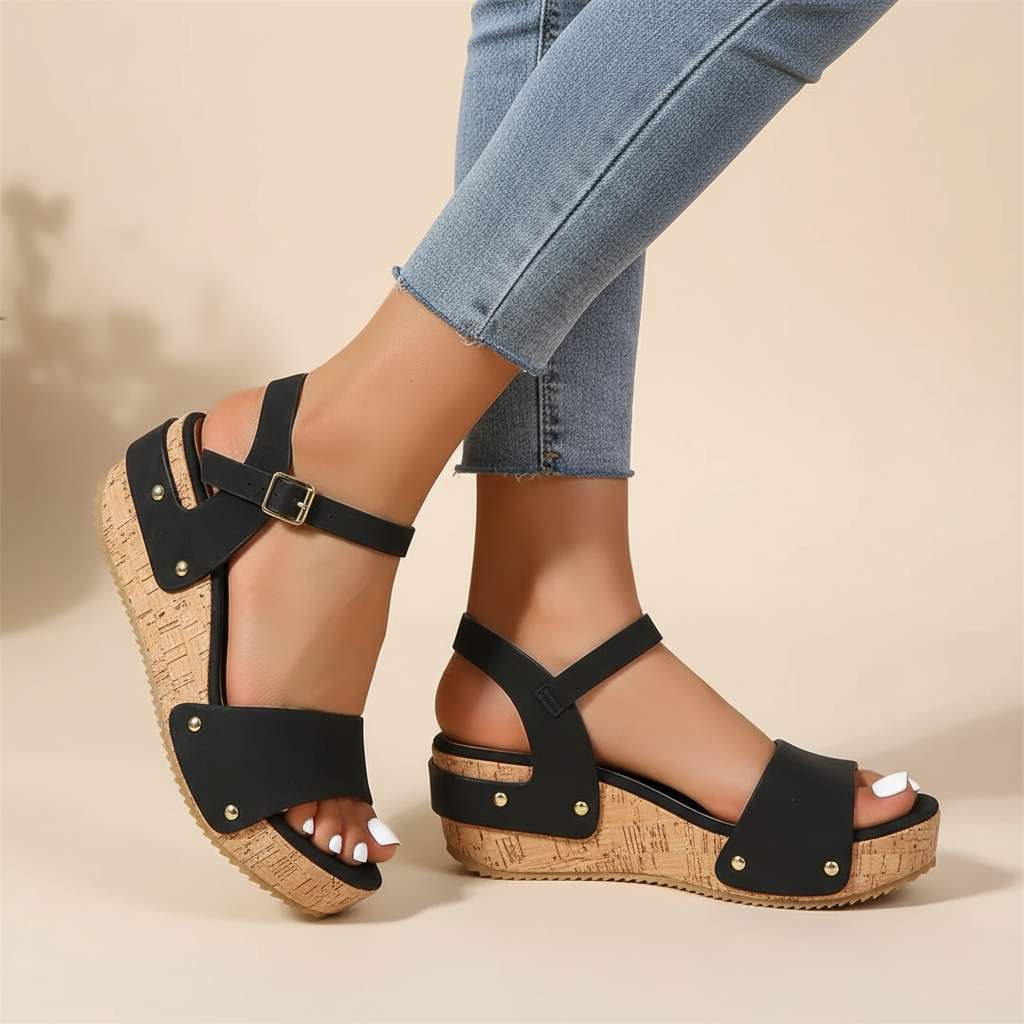 Elaria - Elegant Wedge Sandals