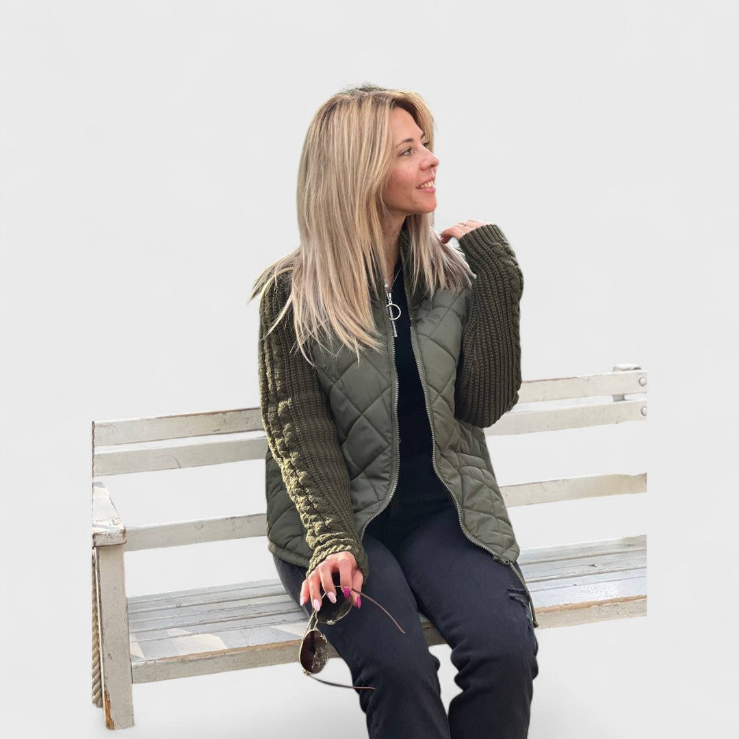 Nora | Women’s Patchwork Knit Jacket