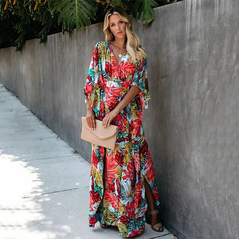 Juniper - Boho Breeze Kimono Maxi Dress