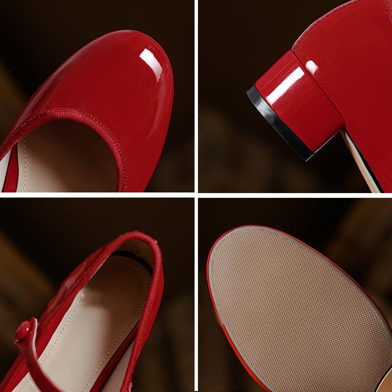 Livy™| Leather Mary Janes